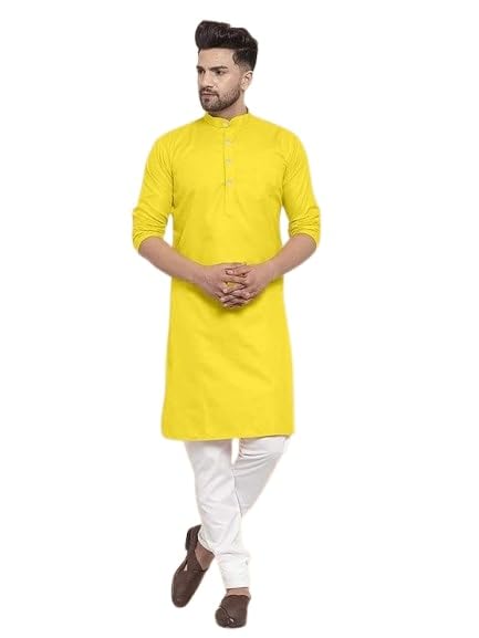 HET ENTERPRISE Traditional Black Lakhnavi Cotton Kurta with Sequin Embellishments, Long Sleeve, Casual Wear